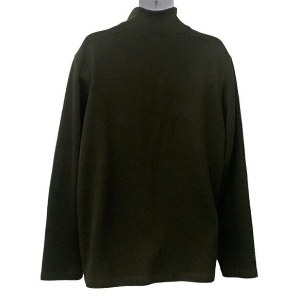 Apt 9 Mens 1/4 Zip Polo Sweater Size XL Long Sleeve Black - Picture 5 of 11